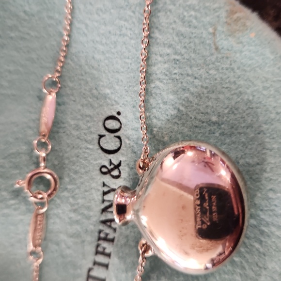 Tiffany and Co Elsa Peretti round bottle on 18in 925ss chain - Picture 4 of 4